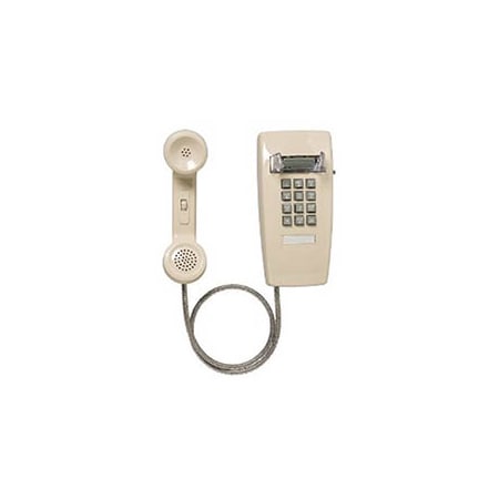 ALLEN TEL Single Line Mini Wall Phone with Armored Cord GB2554V44AC